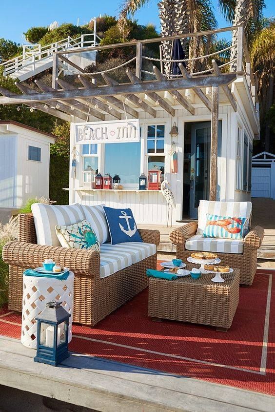 coastal furniture for patio or poolside area