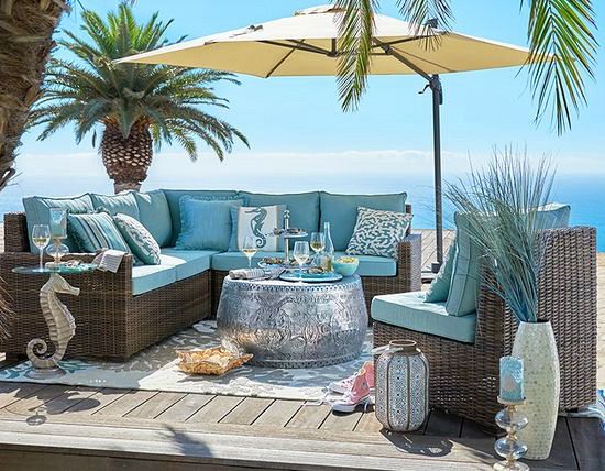 coastal furniture for patio or poolside area