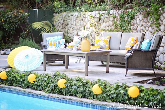 coastal furniture for patio or poolside area