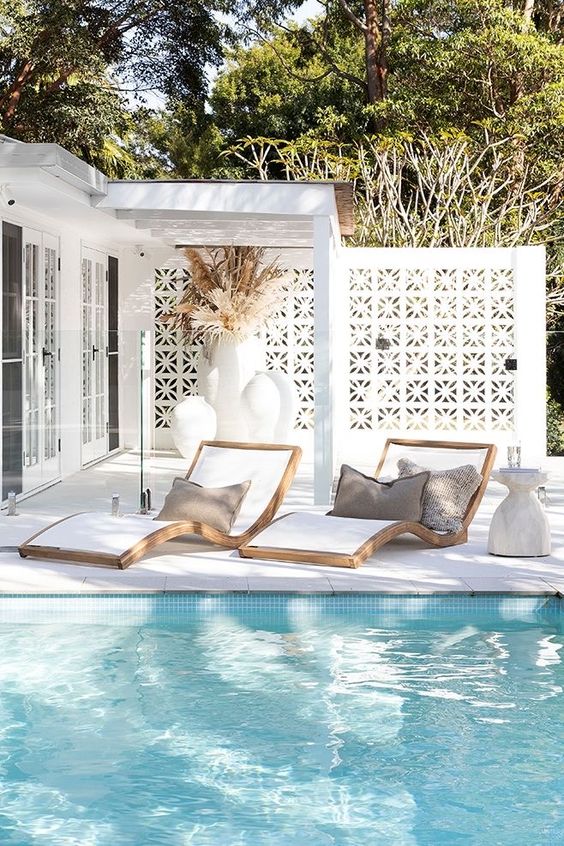 coastal furniture for patio or poolside area