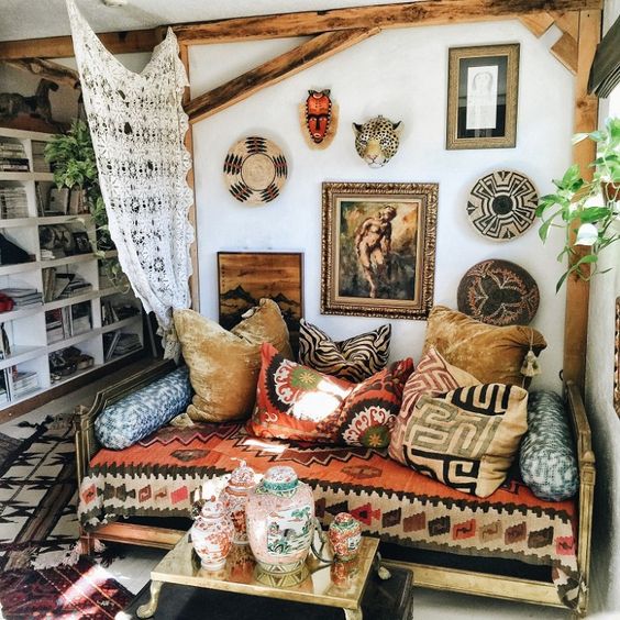 Bohemian-style room