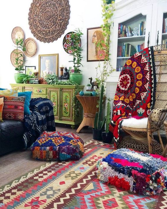 Bohemian-style room